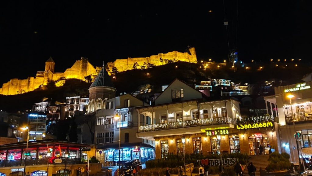 Tbilisi twierdza Narikala panorama miasta